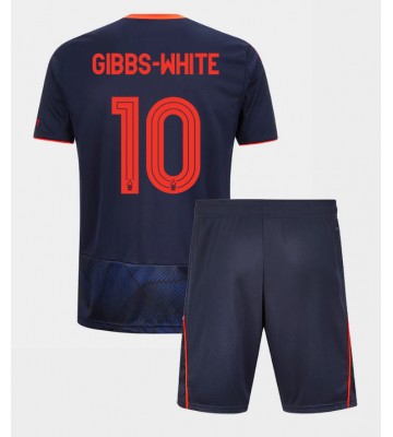 Nottingham Forest Morgan Gibbs-White #10 Dětské Alternativní Dres 2025-26 Krátký Rukáv (+ trenýrky)